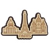 Printtoo Depicting Paris France Monuments Engraved Wooden Fridge Magnet Souvenir