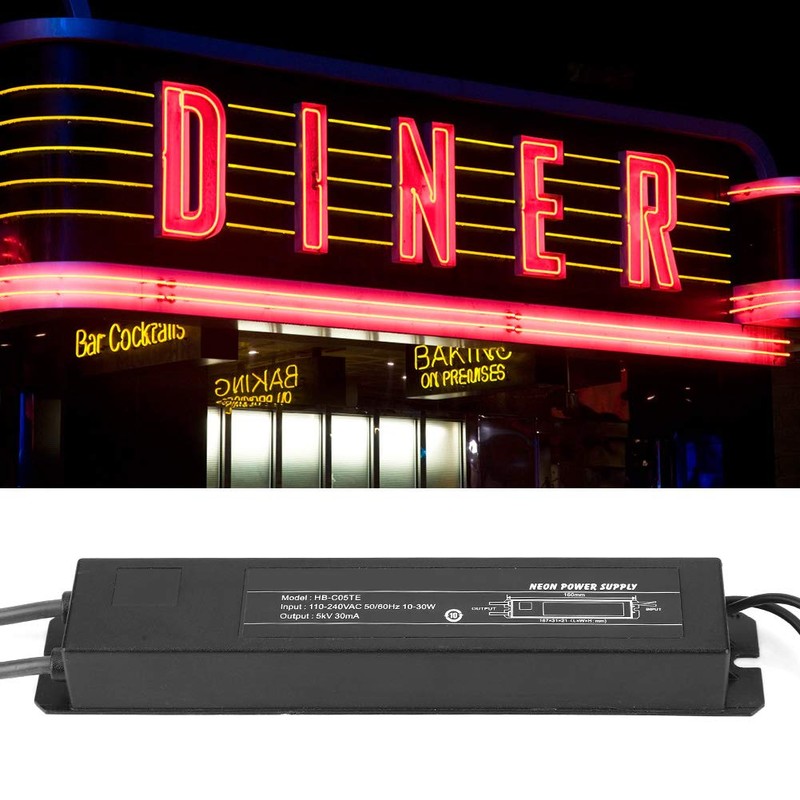 Neon Signs Transformer, 5KV 30mA Power Supply for Glass Neon