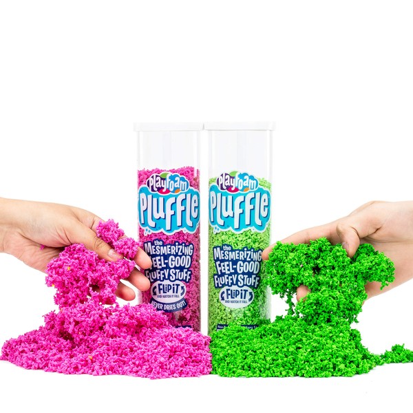 Educational Insights Playfoam Pluffle for Sensory Bins 2-Pack Pink & Green, Ages 3+