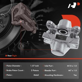 A-Premium Disc Brake Caliper Assembly Compatible with Select Lexus Models - IS300 Base 2001-2005, Sportcross 2002-2005 3.0L - Rear Right Passenger Side