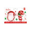 Decora 0255068 Plastic Cookie Cutter Santa Claus and Sugar Stick