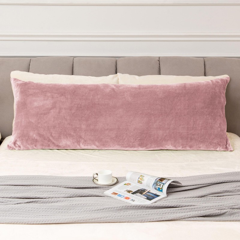 BEDELITE Body Pillow Cover with Zipper Closure, Super Soft and