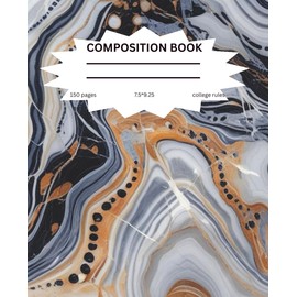 composition college ruled: marble swirl compostion book 7.5*9.25