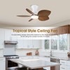 Kviflon Low Profile Ceiling Fans with Lights and Remote/APP Control,
