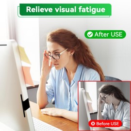 [2 Pack] Magnetic Hanging 27 Inch Computer Anti Blue Light Screen Protector for 16:9 Aspect Ratio Widescreen Monitor, Eye Protection Anti-Glare Light Screen Protector, Removable 27in Protective Film