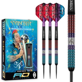 RED DRAGON Peter Snakebite Wright Spirit 23 g Premium Tungsten Darts Set with Flights and Stems