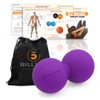 5BILLION FITNESS Peanut Massage Ball,Double Lacrosse Ball and Mobility Massage