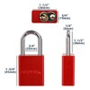 SEPOX Weatherproof Solid Aluminum Keyed Alike Padlock Industrial-Grade Padlock for