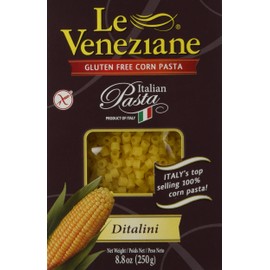 Le Veneziane Italian Gluten Free Corn Pasta Ditalini 250