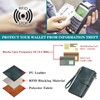 GOIACII Womens RFID Blocking Large Capacity Leather Ladies Wallet with