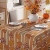XCHI Fall Rustic Maple Leaves Tablecloth Rectangle Washable Table Covers