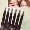 Dark Brown Dual-Ended Eyebrow Pencil - Waterproof, Smudge-Proof Brow Liner