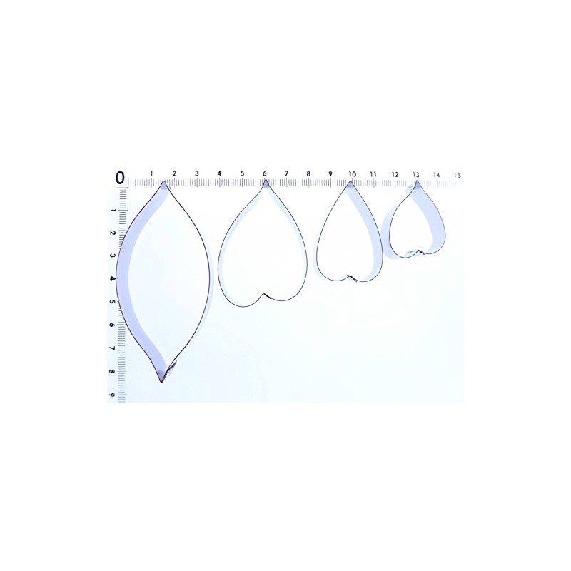 Valley Cutter Company Clematis Petal and Leaves Set - Stainless