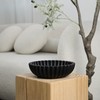 JTFMYFC Black Decorative Bowl for Kitchen Counter - Modern Fruit