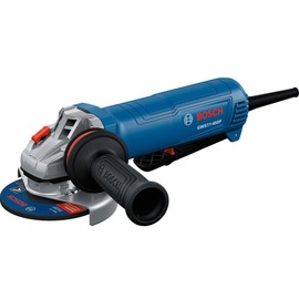 BOSCH GWS11-450P 4 ½ In. Ergonomic Angle Grinder - 11-Amp Motor, Anti-Vibration Handle, Adjustable Guard, KickBack Control - Ideal for Metal and Concrete Applications