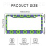 EFAWIPA Green Phish Circles Stainless Steel License Plate Holder Unique
