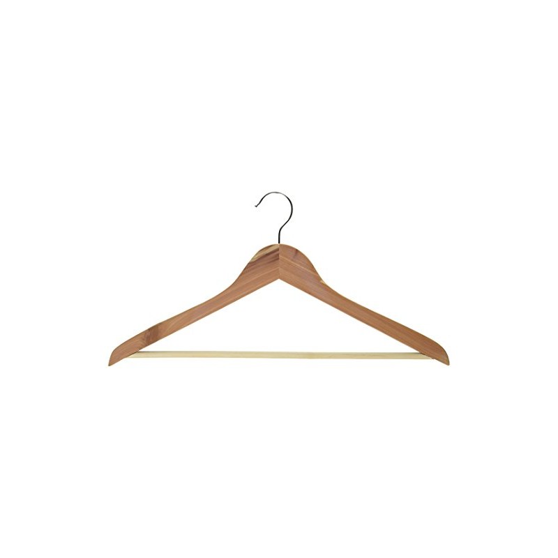 Woodlore 84008 Basic Cedar Hangers with Bar, Set of 5