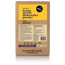 Simply Clean Dishwasher Powder Lemon Myrtle 5kg 330 Washes