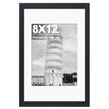 HappyHapi 8x12 Picture Frame, Black Photo Frame for 6x8 with