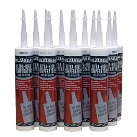 SILA-SEAL Ultra-High Temperature Red (600 Degree) 100% RTV Silicone with reclosable Nozzle (case of 12)