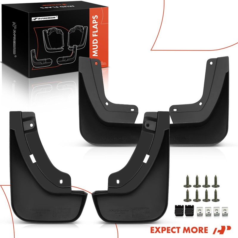 A-Premium Set of 4PCS Mud Flaps Splash Guards Mudguards Mudflaps