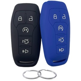 REPROTECTING Silicone Rubber Key Fob Cover Compatible with 2013 2014 2015 2016 2017 2018 Ford Explorer Edge F-150 F-250 Super Duty F-350 Super Duty Fusion Lincoln Mustang MKX M3N-A2C31243300