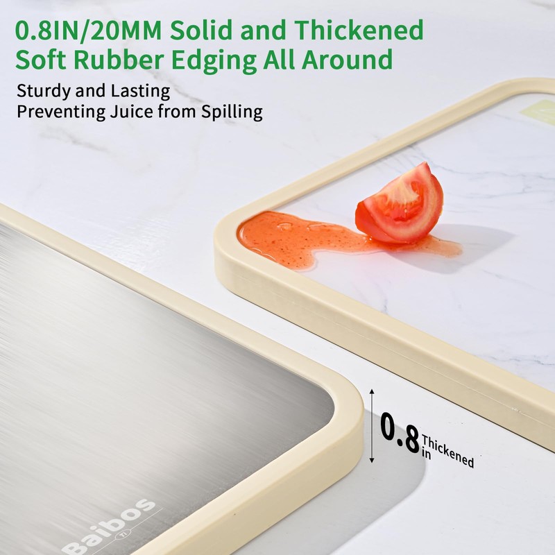Titanium Cutting Board, Food Grade Cutting Board for Kitchen, Double