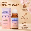 Organic Castor Oil Roll On with Rose Quartz Roller -