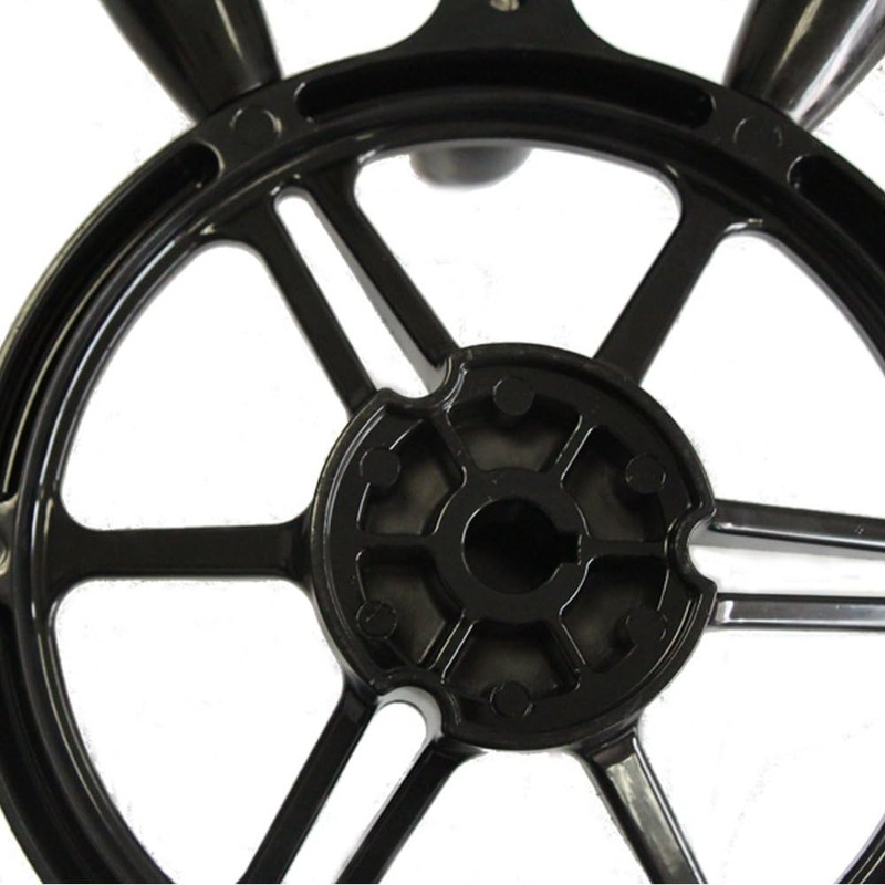 Winibo WH007 Aluminum 5-spoke Marine Boat Steering Wheel in 13