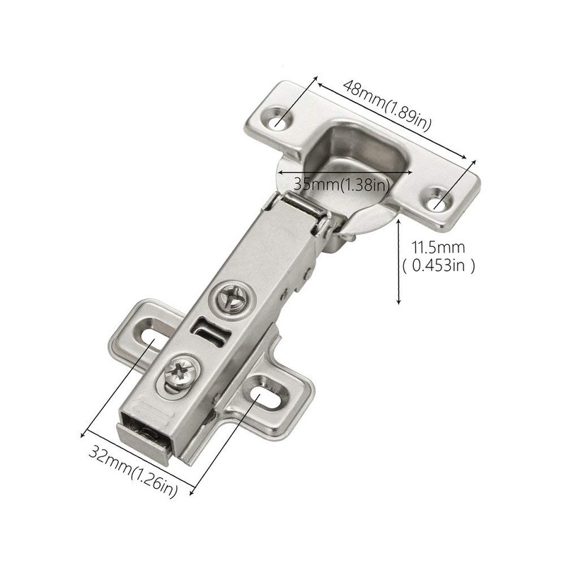 Luokim 10 Pack 5 Pairs Full Overlay Soft Close Cabinet