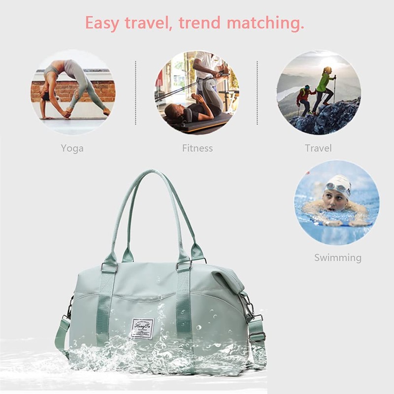 KARRESLY - Bolsa de viaje para mujer, bolsa de hombro