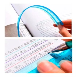 Lomarey 4 Reglas Flexibles 30cm Escolar Oficina Plastico Colores