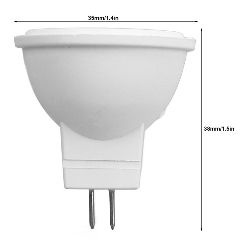 2Pcs MR11 Light Bulb High Brightness 3W 110V Faster Heat