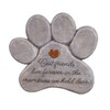 Evergreen Garden 11" Paw Shaped Pet Memorial Garden Stone, Best