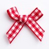 Italian Options Gingham Check Ribbon Bows 100-Piece Pack, 3 cm
