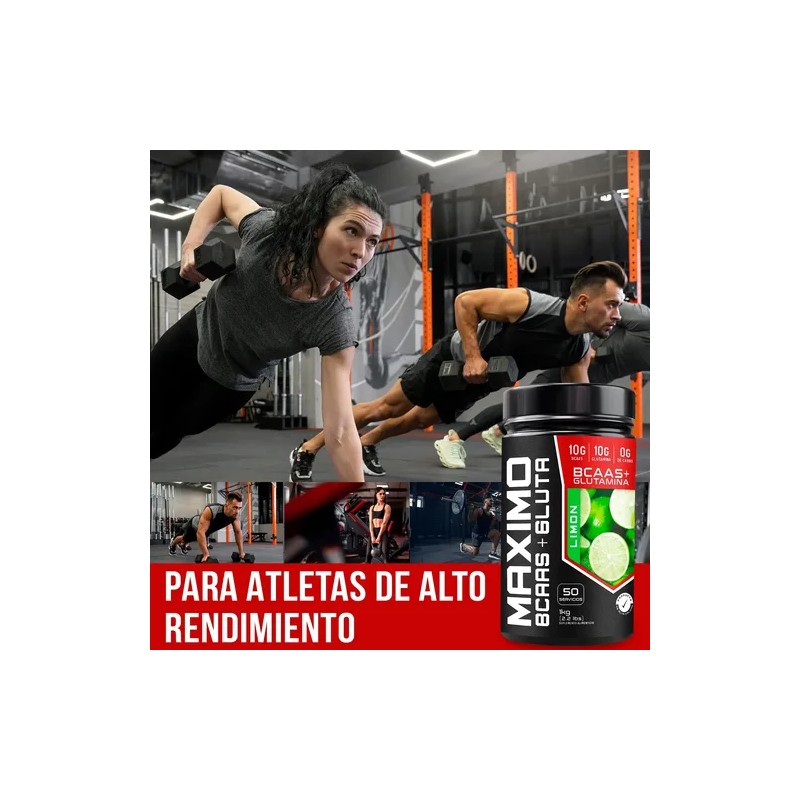 Aminoácidos Bcaas Glutamina Global 1kg Varios Sabores