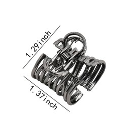 Hair Claw Clips for High Ponytail Hair Banana Clip for Women Men Metal Hair Clamps Clips Ponytail Holders for Long Thick Hair Catch for Ponytail Clips, 3 PCS