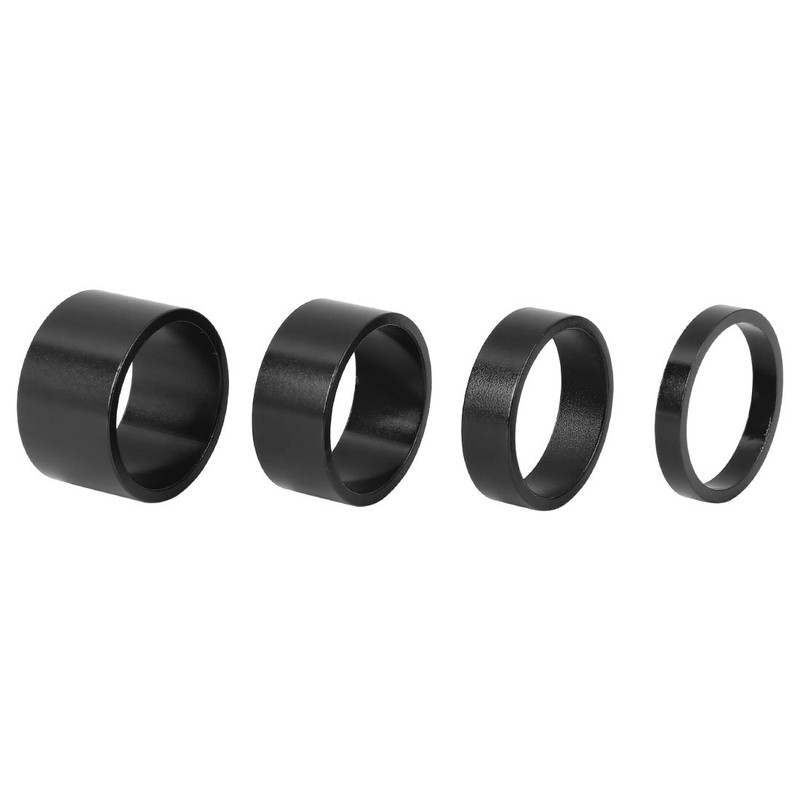 X AUTOHAUX Bicycle Headset Spacer Bicycle Aluminum Alloy Silver Tone