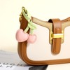 Andibro Cherry Bag Charm, Cute PU Cherry Key Ring, Bag