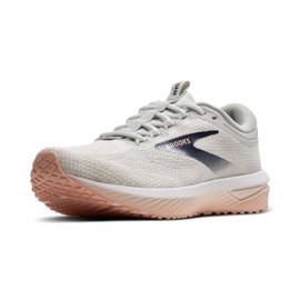 Brooks Women’s Revel 7 Neutral Running Shoe - Oyster/White/Tropical Peach - 7.5 Medium