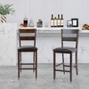 Nightcore Bar Stools Set of 2, 25 Inch Upholstered Pu