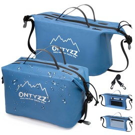 ONTYZZ Travel Toiletry Bag Makeup Bag with Handle Waterproof Cosmetic Bag with Strap for Toiletries Carry-on Travel Accessories Essentials,2 Blue