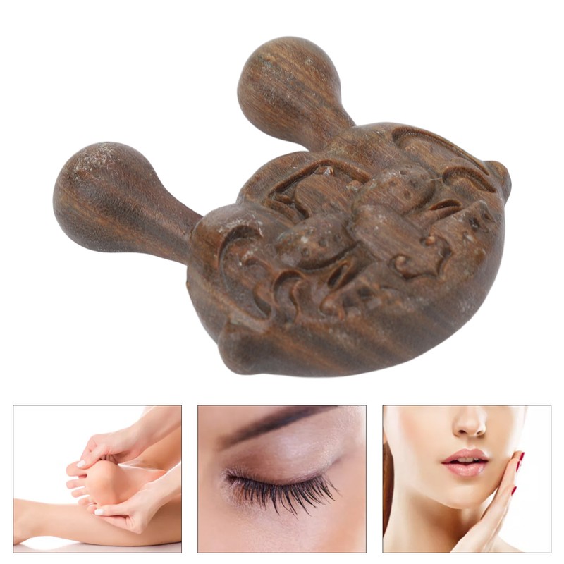 Sandalwood Face Massage Comb Tiger Shape Nose Shaper Protable Wooden