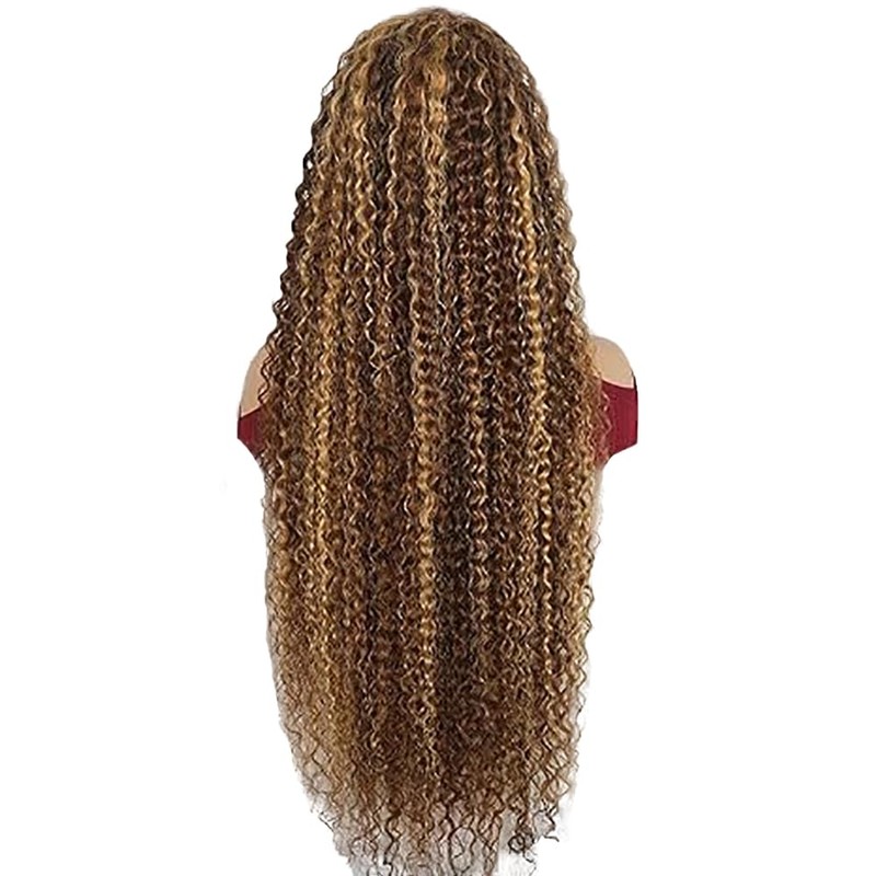Weeybay Real Hair Wig for Women Wigs Curly Wave Human