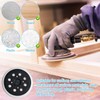 LANAFAY Sanding Disc 125 mm Velcro Backing Pad with 8