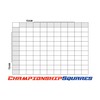 Reusable Super Football 100 Squares Dry Erase Office Pool 24x36
