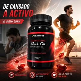 Astaxantina Y Aceite De Krill Suplemento 100 Porciones