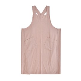 MUMOHO Women’s Pinafore Square Apron Baking Cooking Gardening Works Cross Back Cotton/Linen Blend Dress with 2 Pockets