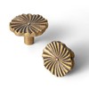 Goo-Ki 6 Pack Zinc Alloy Drawer Knobs-Antique Brass Cabinet Knobs