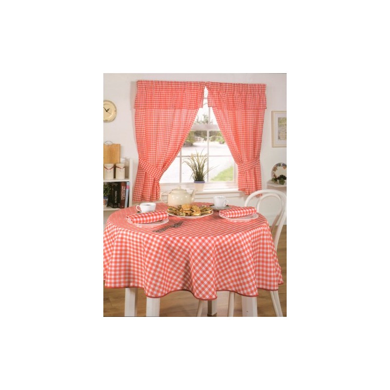 Emma Barclay Molly - Gingham Table Cloth in Red -
